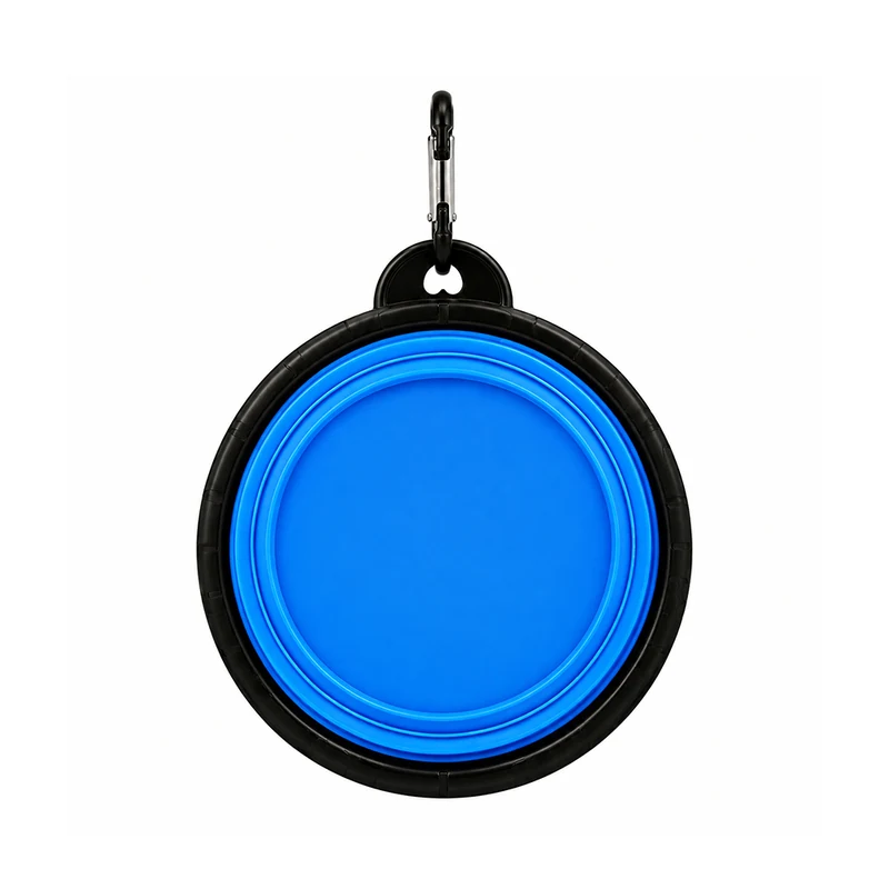 Collapsible Silicone Pet Bowl - Blue