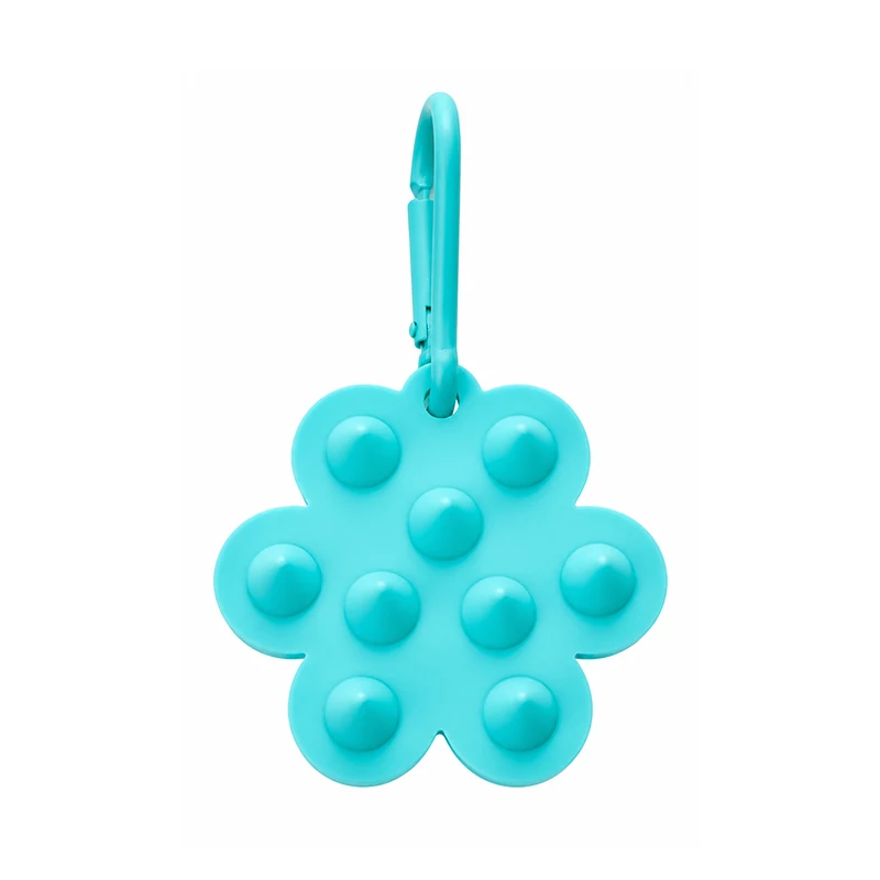 Silicone Massage Comb for Pets - Cyan