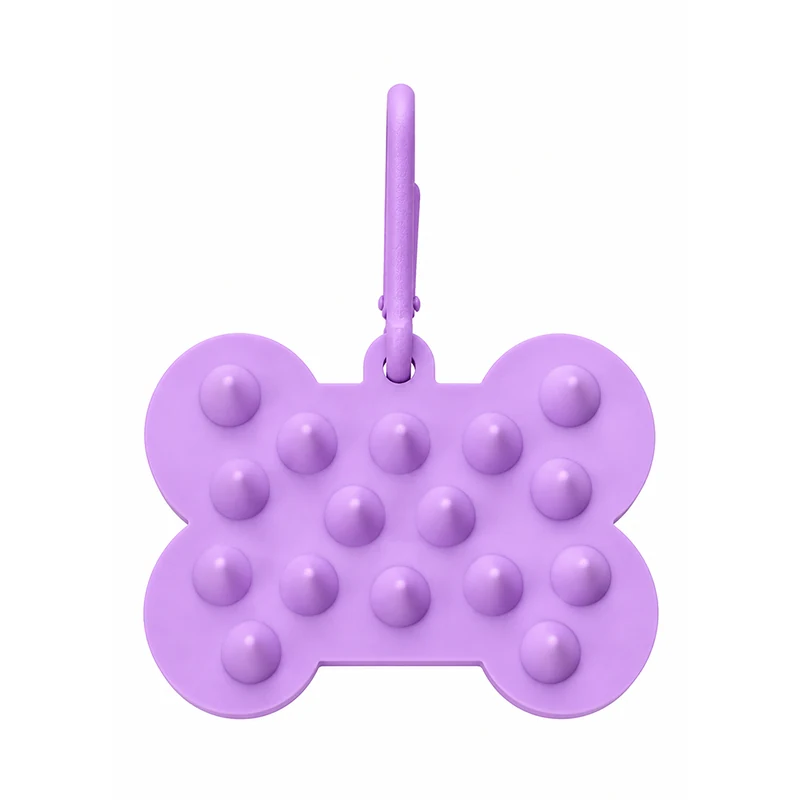 Silicone Massage Comb for Pets - Purple