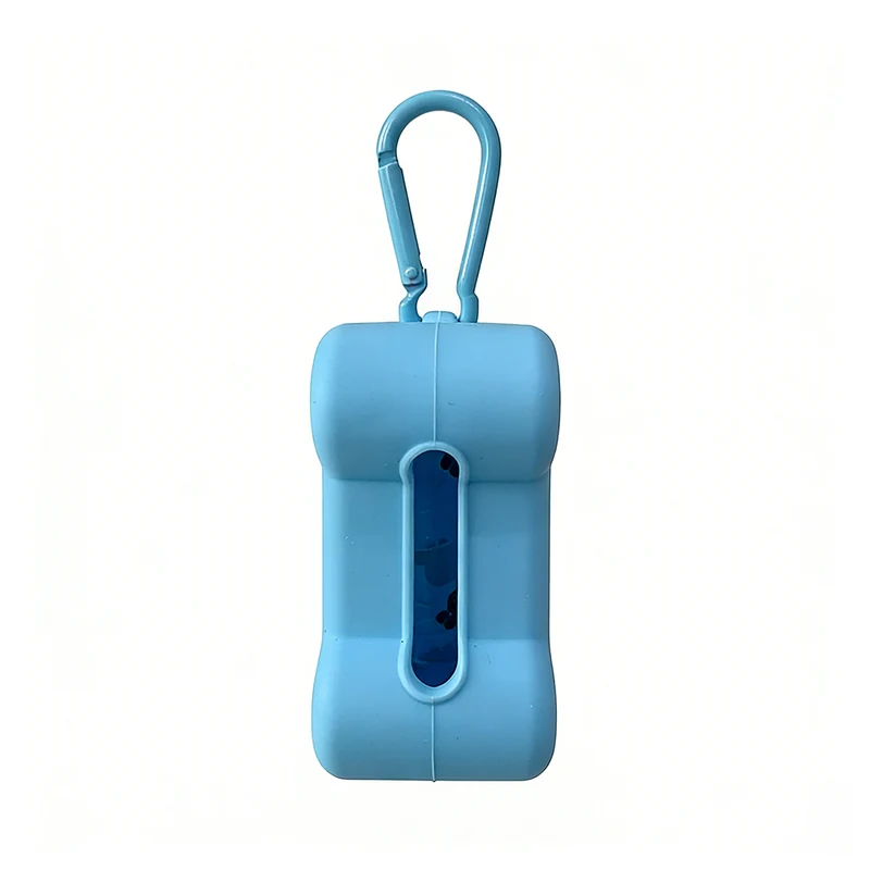 Silicone Trash Bag Dispenser - Blue